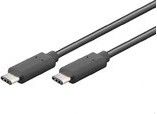 Kabel USB MicroConnect USB-C - USB-C 1 m Czarny (USB3.1CC1)
