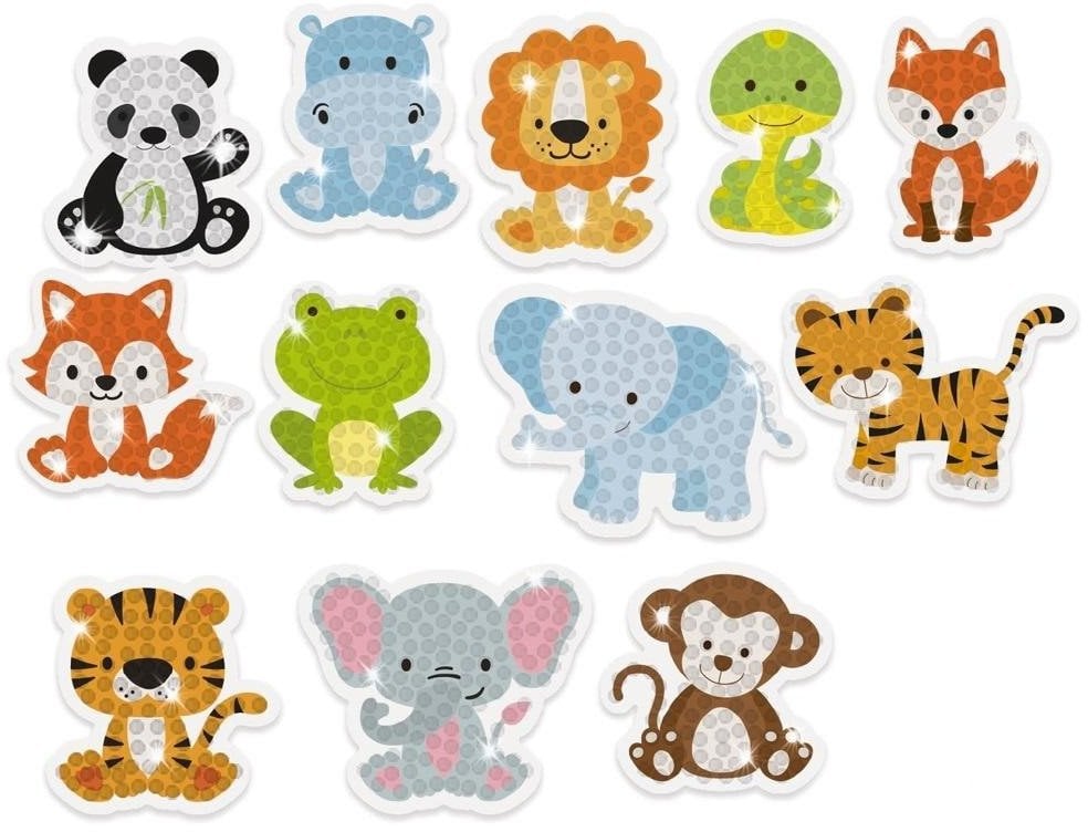 Haft diamentowy - naklejki zwierzęta