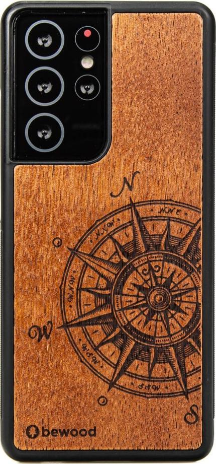 BeWood Drewniane Etui Samsung Galaxy S21 Ultra TRAVELER MERBAU