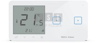 Bezprzewodowy włącznik światła podw. z regulatorem pokojowym czarny WSR-02L Tech Sterowniki