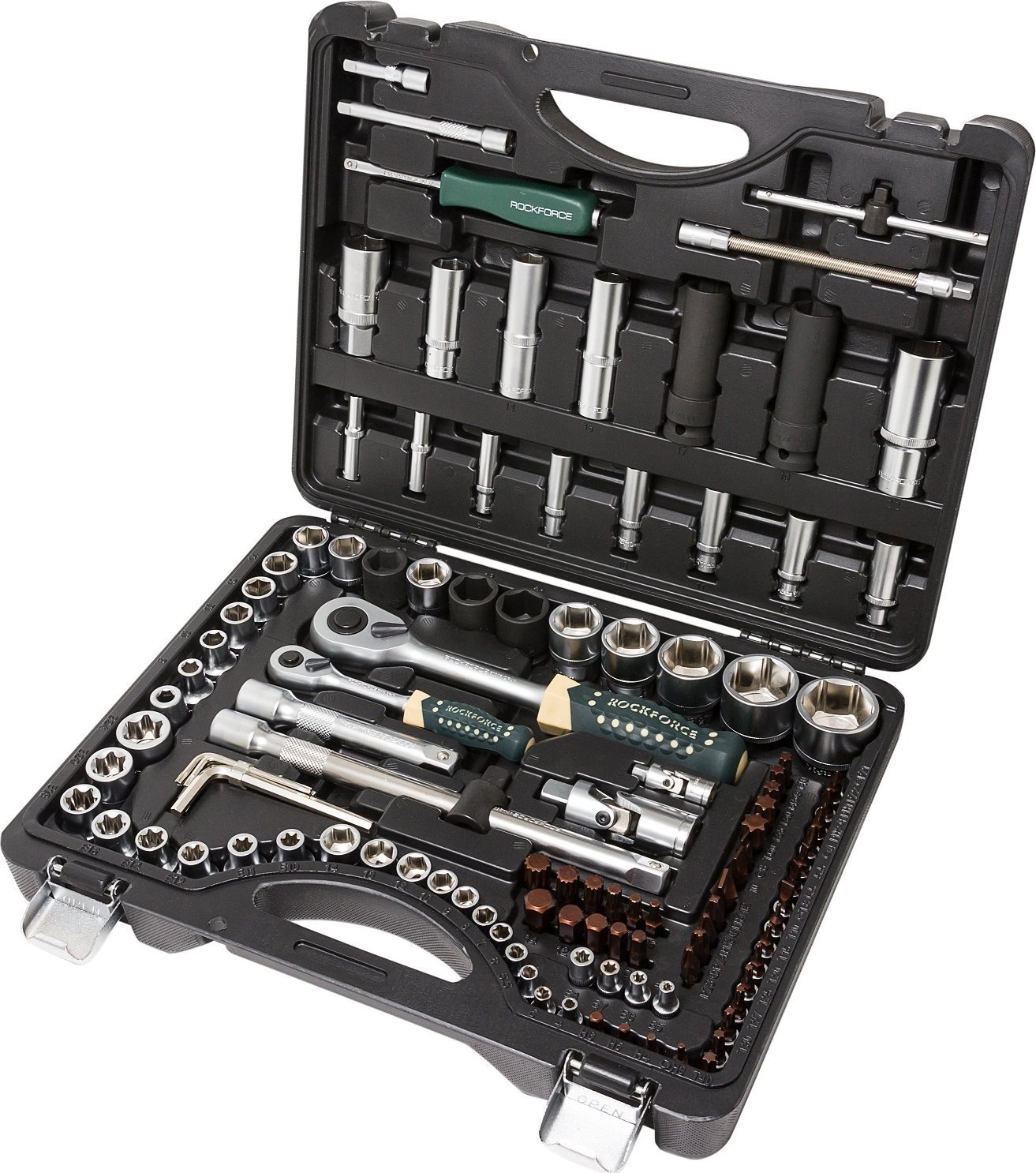 ZESTAW NARZEDZIOWY ROCK FORCE 108 +6 prz 8",1/2" (6-kątn.)