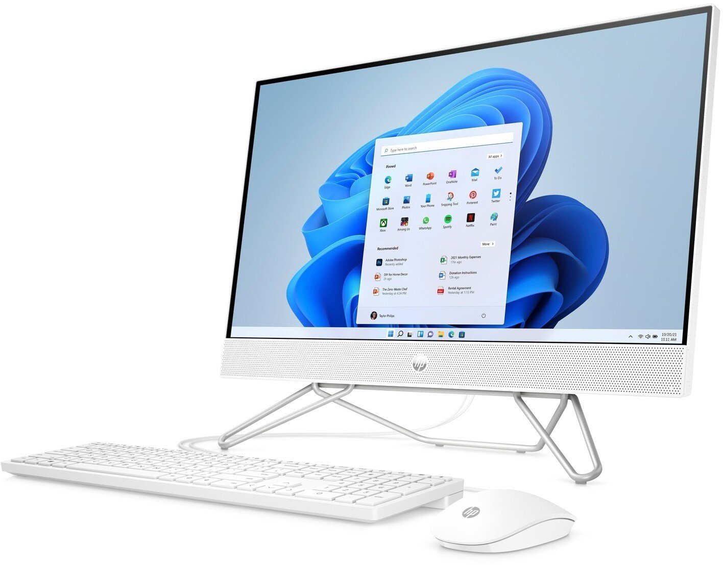 Komputer HP Komputer All in One 24-cb1040na / 8Z977EA / Intel i5 / 32GB / 2TB / Intel Xe / FHD / Win 11 / Biały