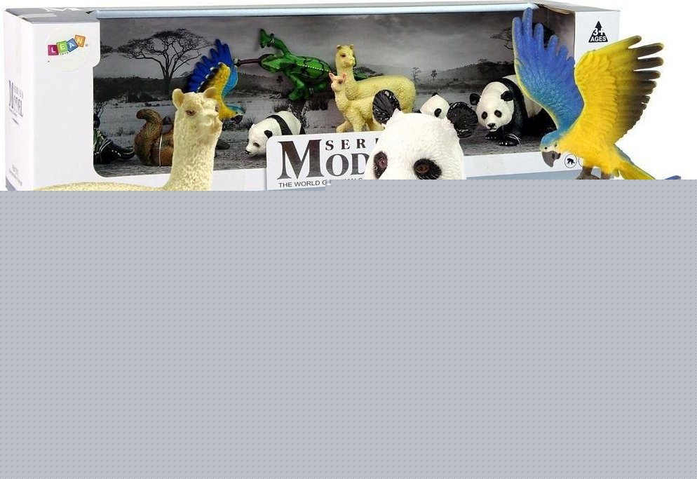 Figurka LeanToys Figurka Zwierzęta Zestaw Papuga Panda