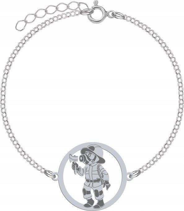 Radziszewska Jewellery Srebrna Bransoletka STRAŻAK GRAWER GRATIS