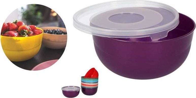 Jagiełło Miska z przykrywką 1,2l MIX kolorów