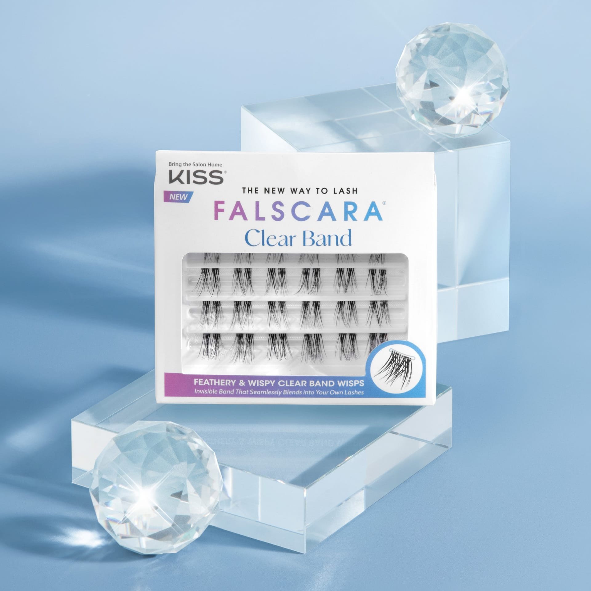 Kiss KISS Falscara Sztuczne Rzęsy bondingowe w kępkach - 1op.-24szt.