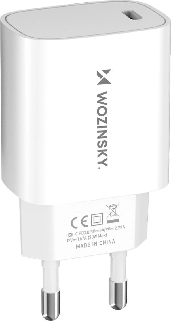 Ładowarka Wozinsky Ładowarka sieciowa Wozinsky WGWCCW 20W USB-C - biała