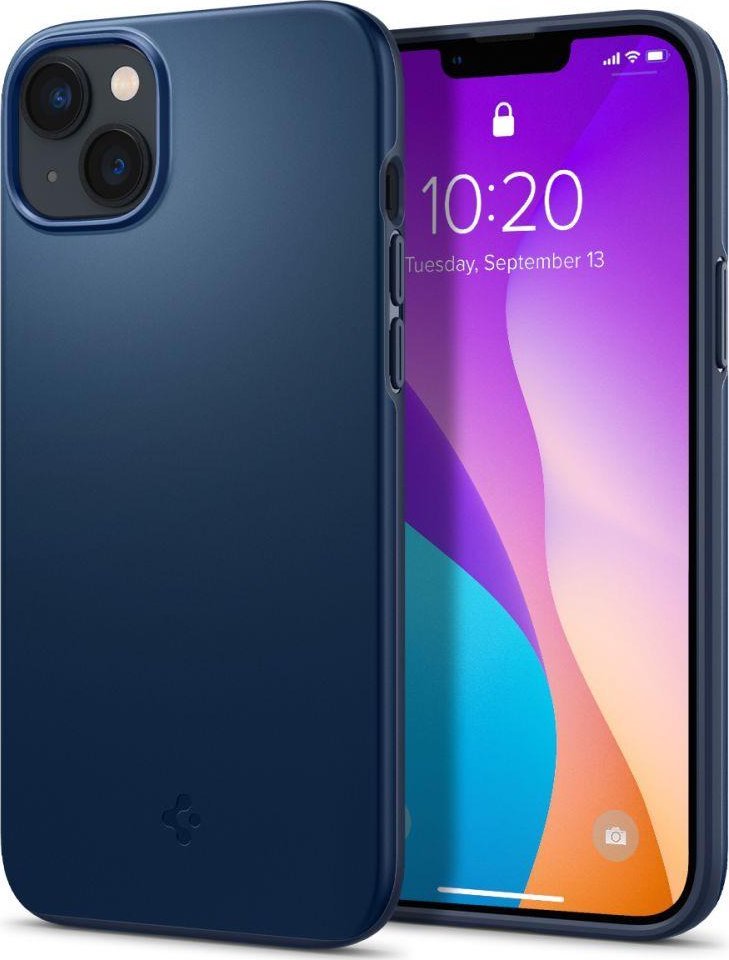 Spigen Etui Spigen Thin Fit Apple iPhone 14 Plus Navy Blue