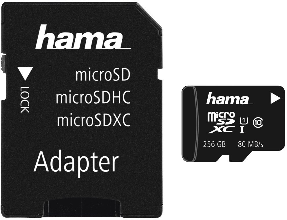 Karta Hama microSDXC 256GB UHS Speed C3 UHS-I 100MB/s + Adapter