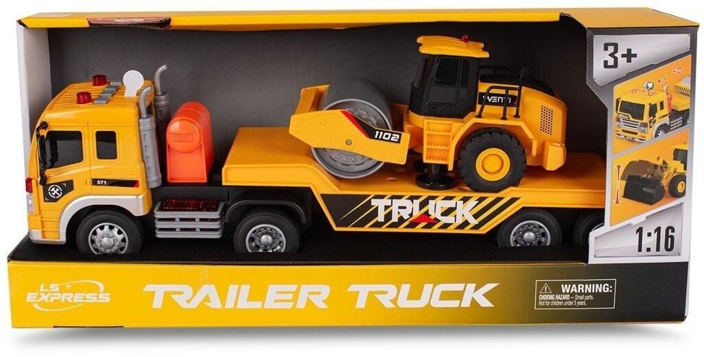 Laweta budowlana z walcem ze światłem i dźwiękiem