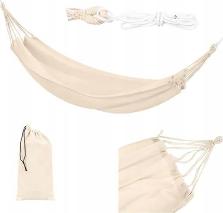 SunActive Hamak Pojedynczy Huśtawka 80 x 200cm + Pokrowiec