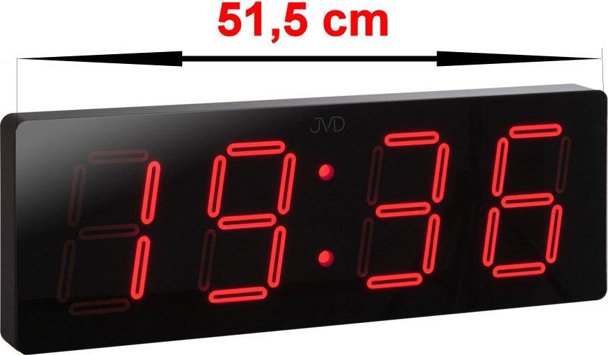 JVD Zegar ścienny JVD DH1.1 LED Cyfry 12,5 cm Długość 51 cm uniwersalny