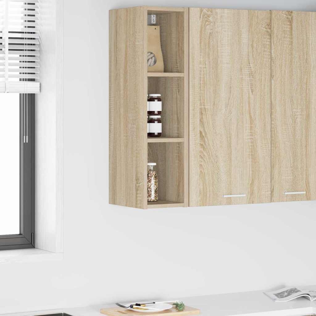 vidaXL Szafka wisząca z półką Riga Dąb Sonoma 20 x 29,5 x 80 cm