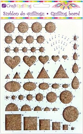 DP Craft Szablon do quillingu DPCRAFT Różne kształty (QGSQ-002) Dalprint