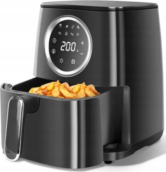 Frytkownica beztłuszczowa Aigostar Frytkownica Beztłuszczowa Air Fryer 4.2L Moc 1400W Okno Podglądowe