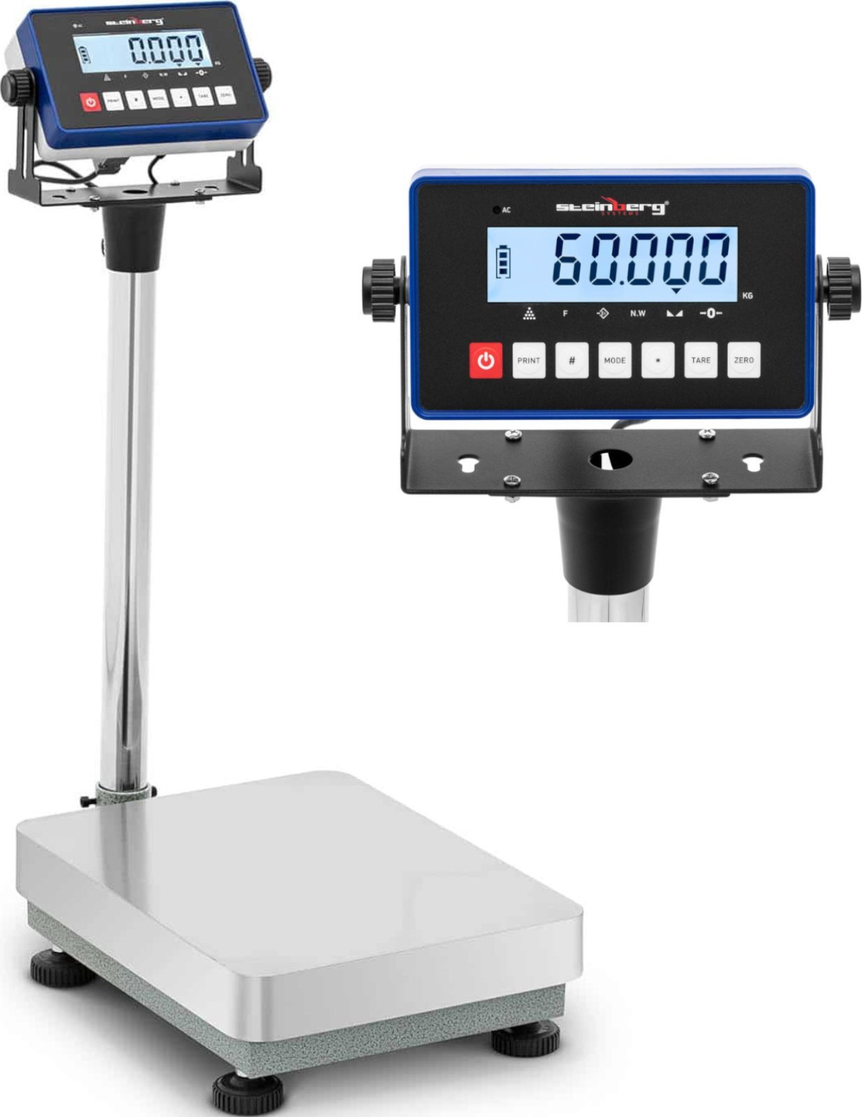 Steinberg Waga platformowa przemysłowa 30 x 40 cm 60 kg / 0.002 kg Waga platformowa przemysłowa 30 x 40 cm 60 kg / 0.002 kg