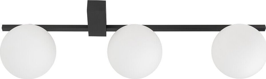 Lampa sufitowa Nowodvorski Lampa sufitowa Pik 10301 szklane klosze białe czarne