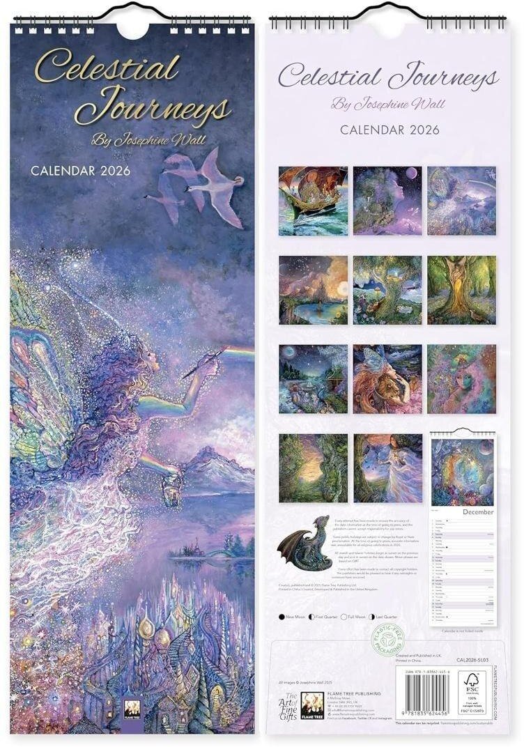 Kalendarz 2026 ścienny paskowy Niebiańskie podróże