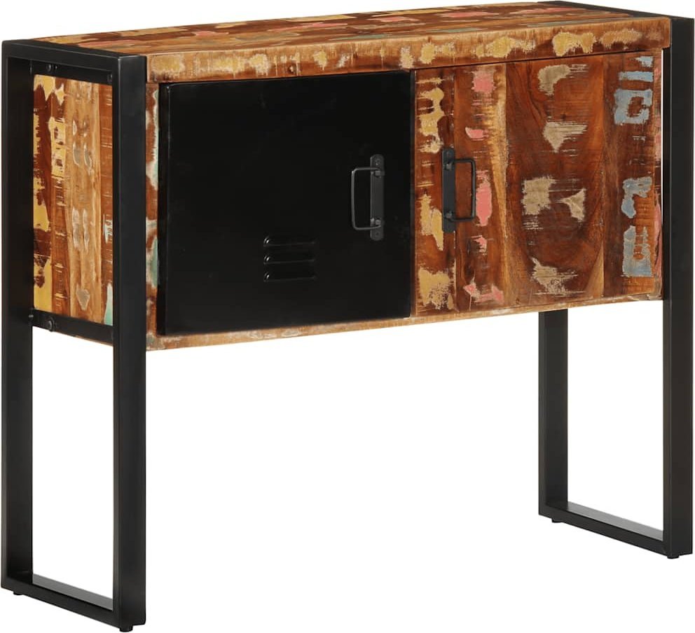 vidaXL Szafka konsolowa, kolorowa, 70x35x70 cm, lite drewno z odzysku