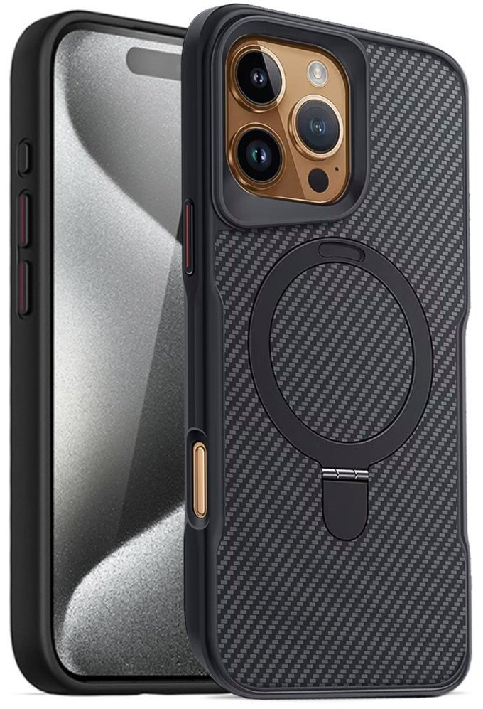 Etui Supero Twill Magsafe do iPhone 16 Pro Max, czarne