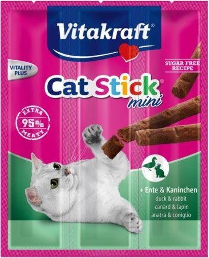 Vitakraft VITAKRAFT KOT STICK MINI KACZKA/KRÓL 3+1 GRATIS