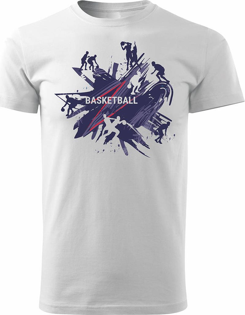 Topslang Koszulka do koszykówki dla koszykarza Basketball męska biała REGULAR L