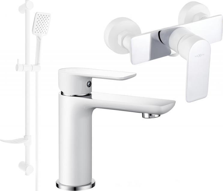Bateria prysznicowa Mexen Mexen Alfa DF62 zestaw prysznicowy, biały/chrom - 745704DF62-02