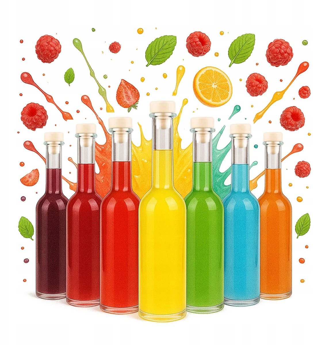 50x Butelki FENICE 100ml z korkiem NALEWKA OLIWA SYROP LIKIER