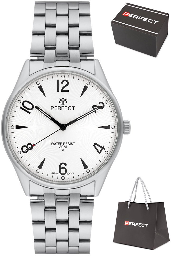 Zegarek Perfect M141-04 męski klasyczny czytelny 42 mm .