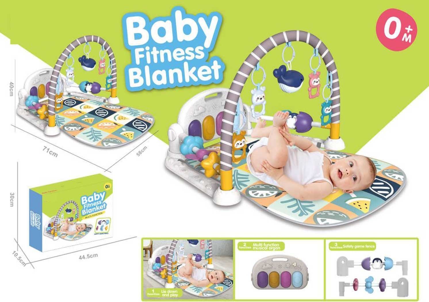 1PUNKT Mata Dla Najmłodszych z Pianinem + Akcesoria