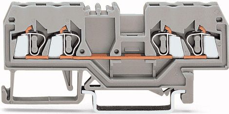 Wago Złączka szynowa 4-przewodowa 2,5mm2 szara (280-833)