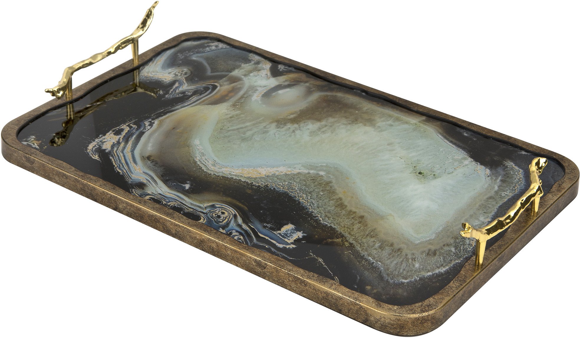 Taca dekoracyjna 48x30x8 cm Tulum