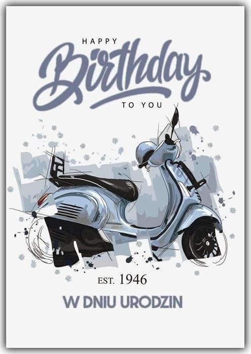 Kartka okolicznościowa Urodziny