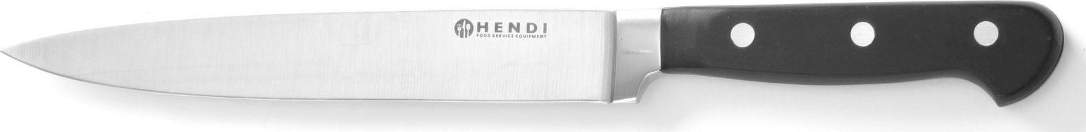 Hendi Profesjonalny nóż rzeźniczy do mięsa kuty ze stali Kitchen Line 200 mm - Hendi 781340 Profesjonalny nóż rzeźniczy do mięsa kuty ze stali Kitchen
