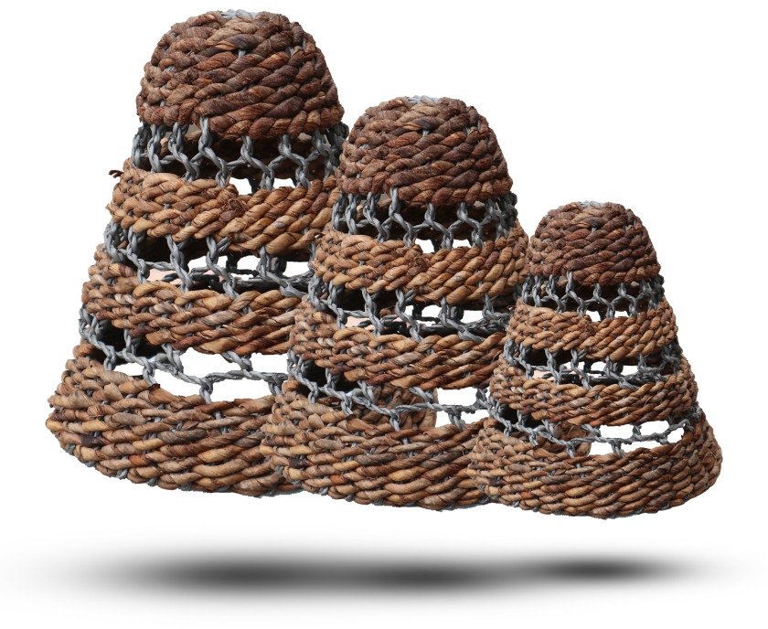 Zestaw Kloszy z Bananowca - Z Szarą Rafią