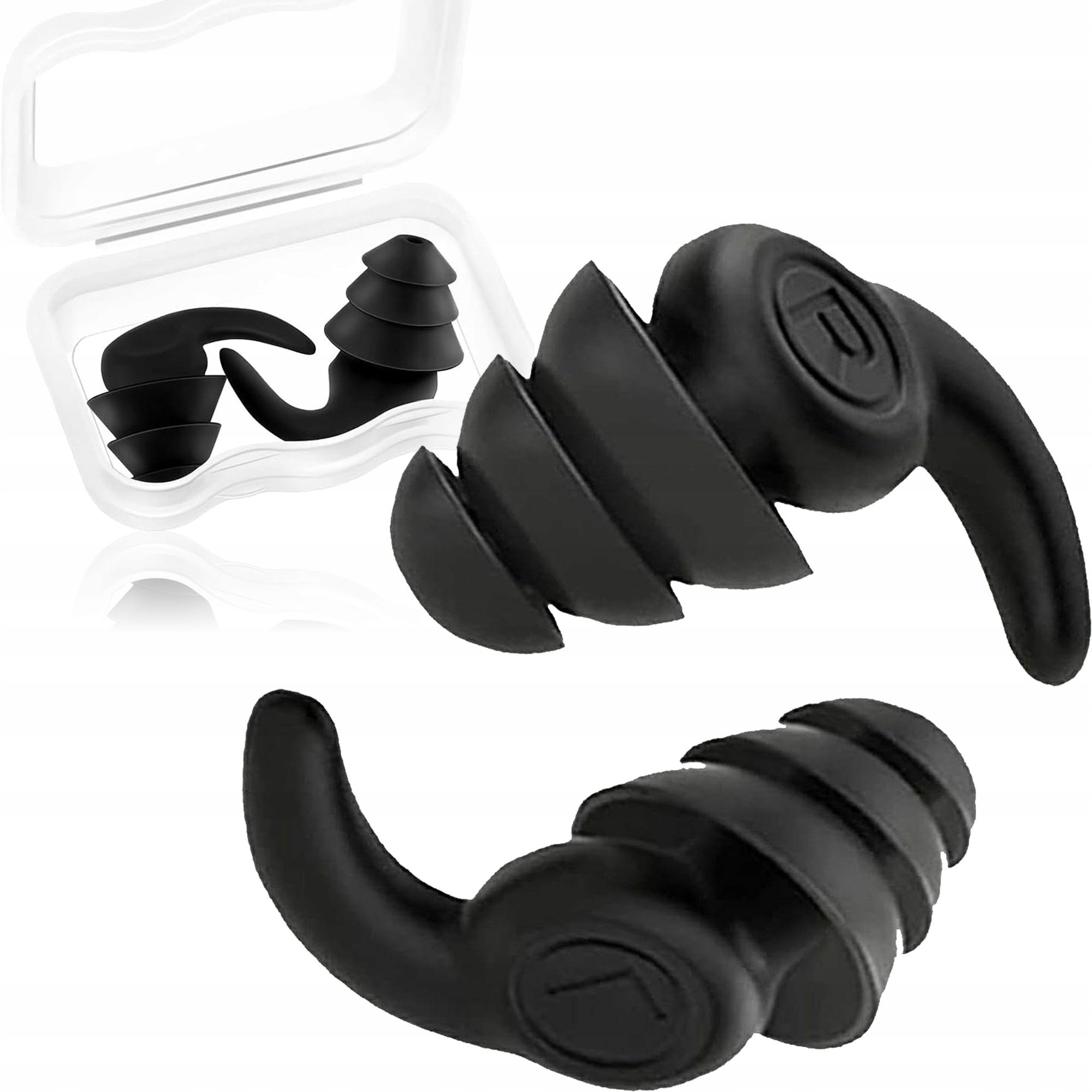 ZATYCZKI WYCISZAJĄCE KORKI DO USZU STOPERY SILIKONOWE DO SPANIA PŁYWANIA