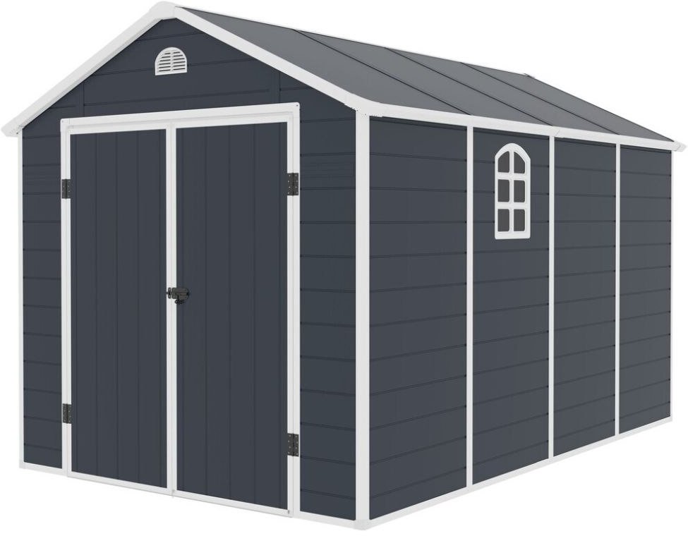 Domek narzędziowy AVE I, 239 x 368 x 242 cm, ciemnoszary