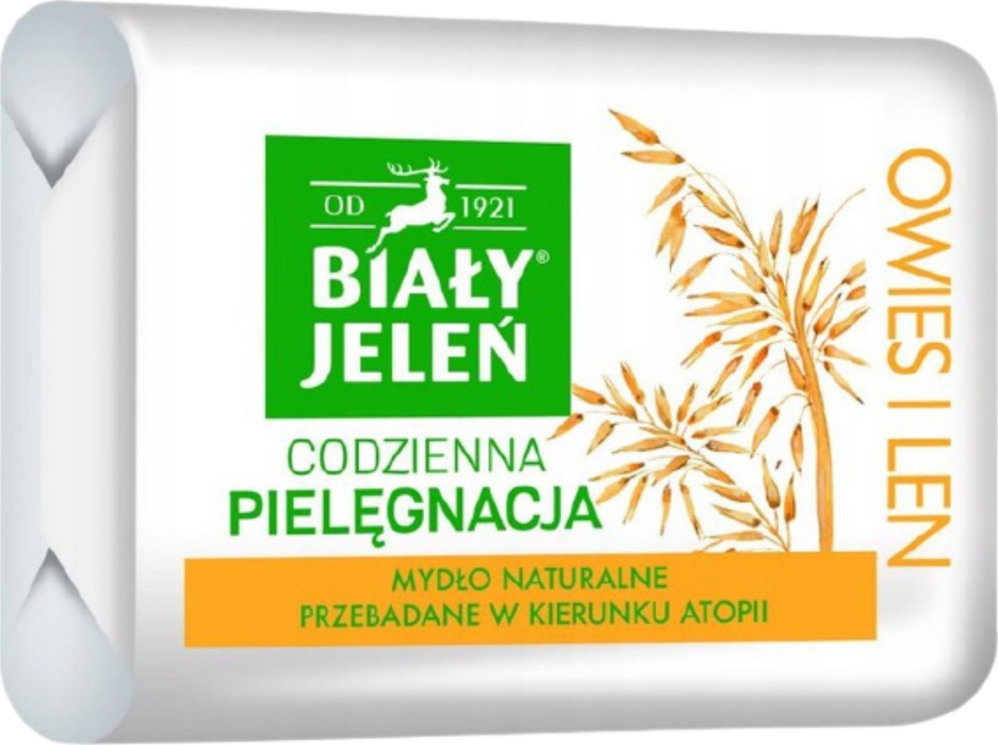 Biały Jeleń Mydło w kostce Premium z Owsem 100g