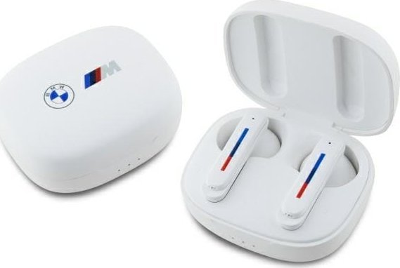 Słuchawki BMW BMW słuchawki Bluetooth BMBEMIATP20LOH TWS + stacja dokująca biały/white Printed Logos