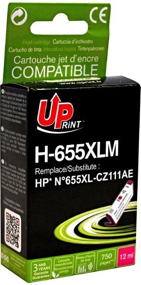 Tusz UPrint Tusz H-655XLM / CZ111AE, No.655 (Magenta)