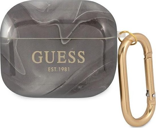 Guess Etui ochronne GUA3UNMK Marble Collection do AirPods 3 szare