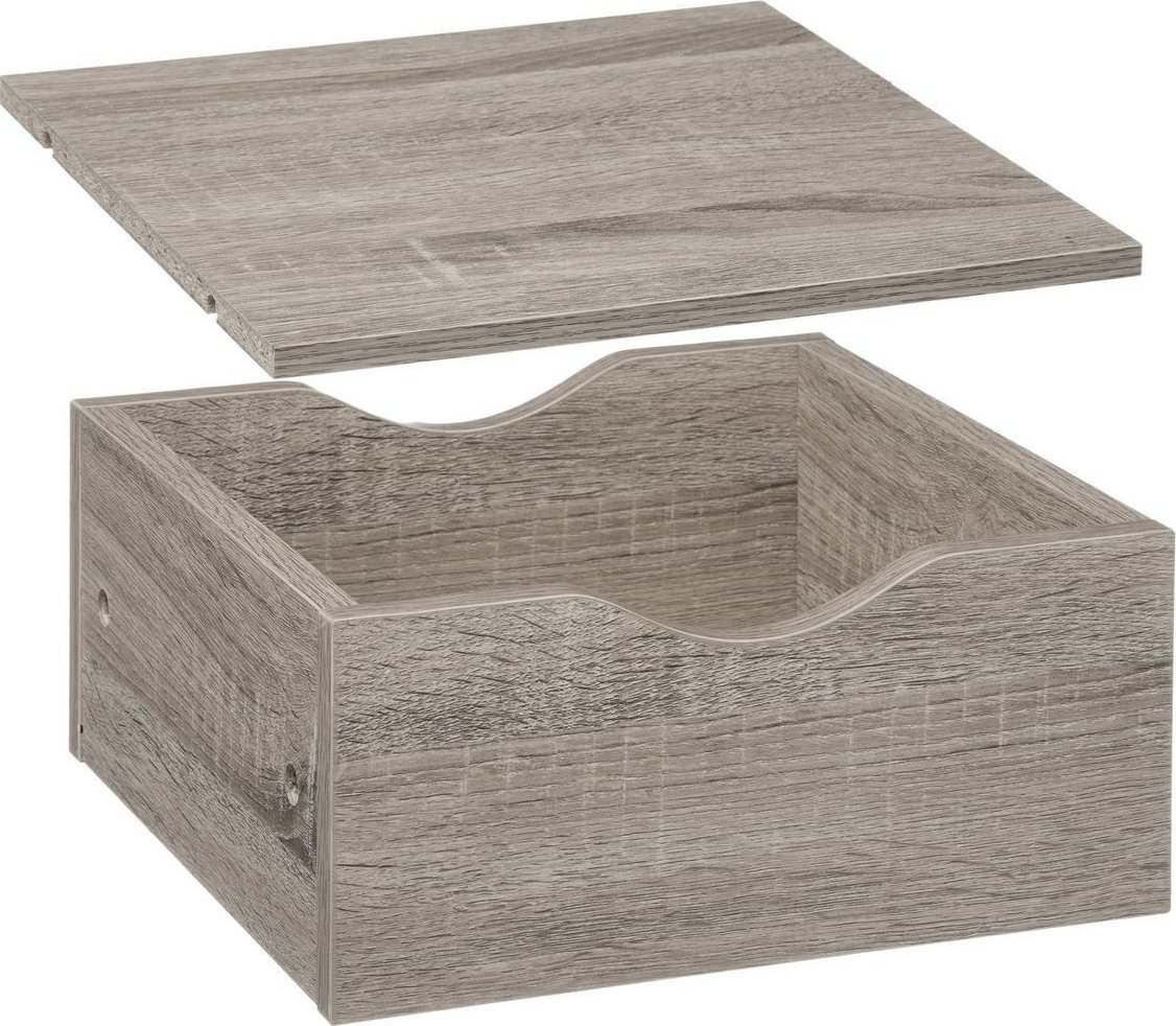 5five Szuflada z półką 31 x 31 x 16 cm, kolor szary