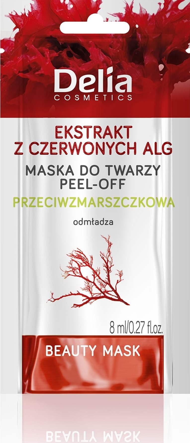 Delia DELIA Beauty Maseczka peel-off do twarzy przeciwzmarszczkowa z ekstraktem z alg 8 ml