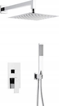 Zestaw prysznicowy KFA LOGON ZESTAW NATRYSKOWY PODTYNKOWY Z BATERIĄ 3 FUNKCYJNĄ, CHROM