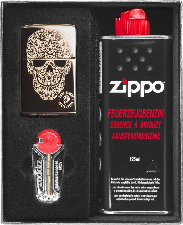 Zestaw ZIPPO Zapalniczka ANNE STOKES SKULL Prezentowy No1