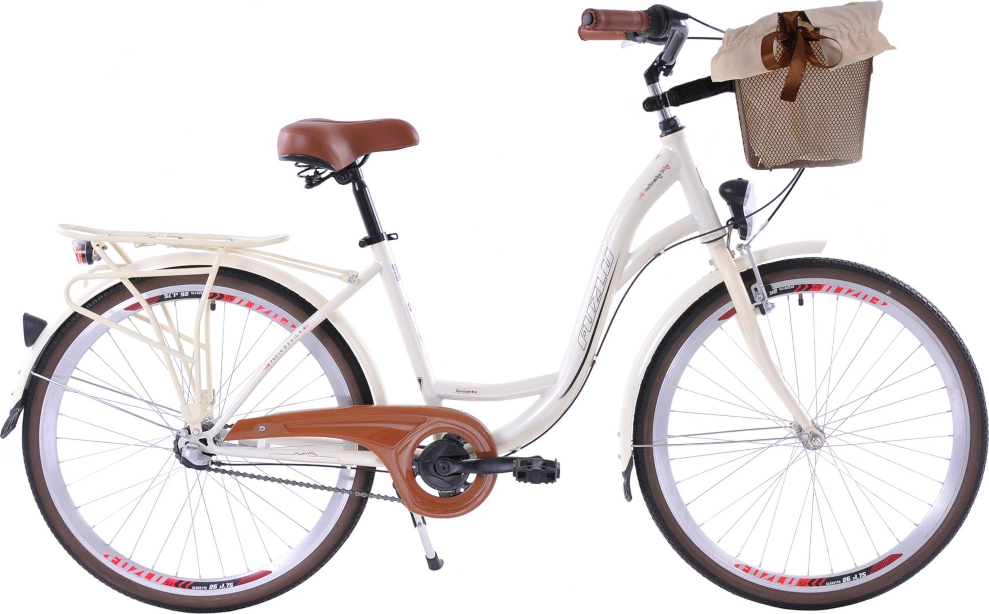 Fuzlu Rower Nebraska 26 kremowy S-3