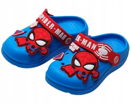 Klapki Kapcie Dziecięce Buty Sandałki Kroksy Marvel Spider-Man 26-27