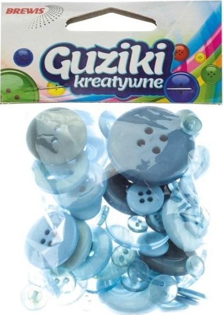 BREWIS Guziki kreatywne niebieskie 40g