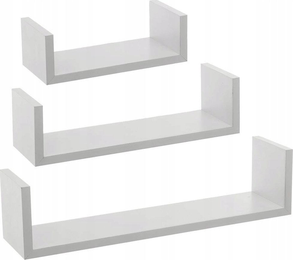 5five Zestaw półek dekoracyjnych, 3 sztuki, białe