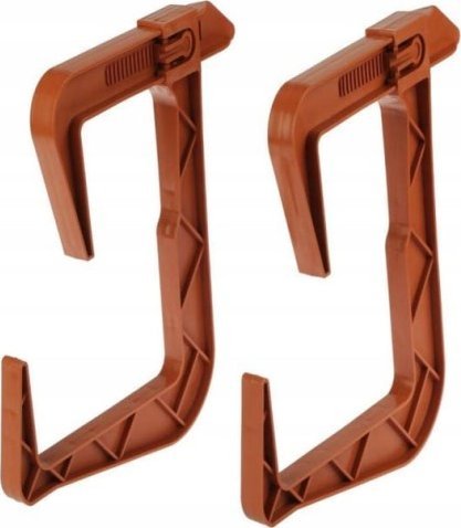 Galicja 2x Uchwyt na doniczkę i skrzynkę balkonową brązowy wieszak